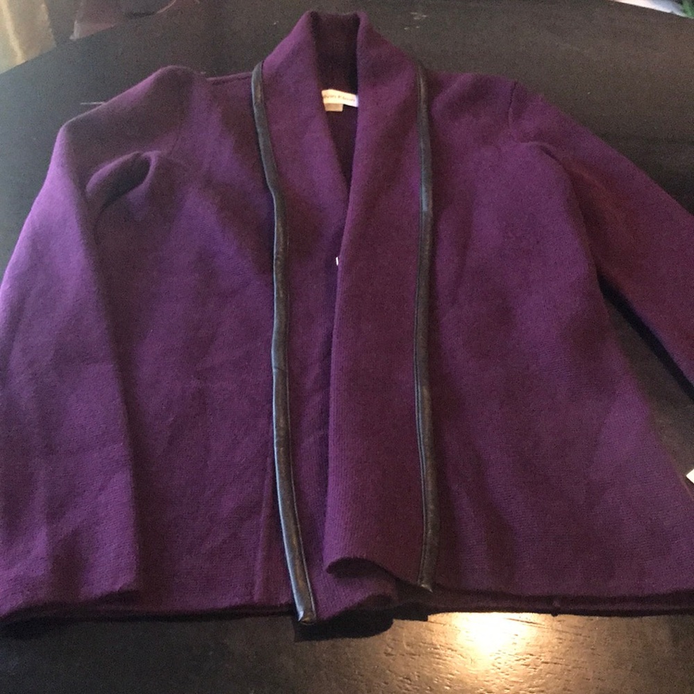 NWT XS Deep Purple Calvin Klein Cardigan 🌟